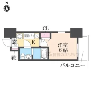 アリビオ立花?【5階】の間取り