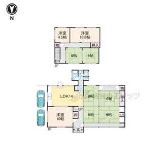 滋賀県草津市上笠1丁目【一戸建】の間取り