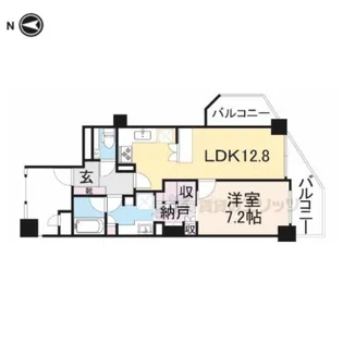 デ・リード北大路駅前【202号室】の間取り