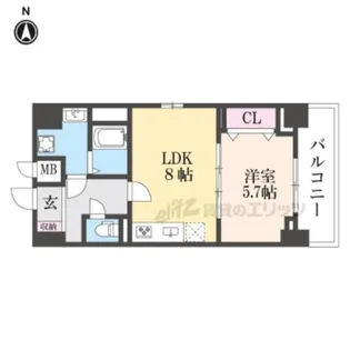 ココ クレメント 2【7階】の間取り