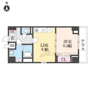 ココ クレメント 2【1階】の間取り