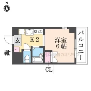 エンデバー武庫之荘【3階】の間取り