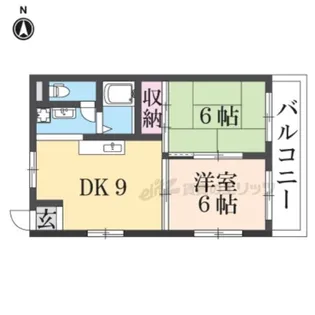 ホーク武庫之荘【2階】の間取り