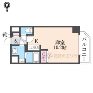 オズレジデンス尼崎【4階】の間取り