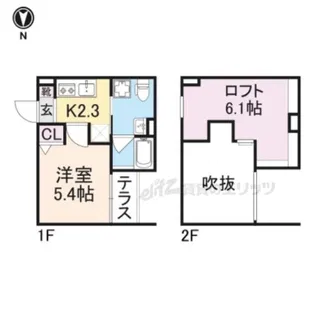 アルナージ瓦宮【1階】の間取り