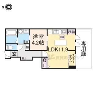 WOODSTOCK NEST【1階】の間取り