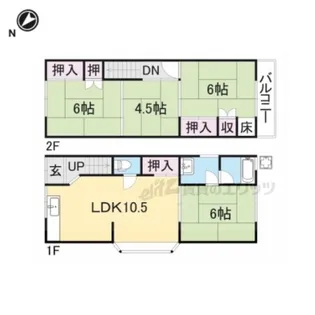 京都府向日市寺戸町【一戸建】の間取り