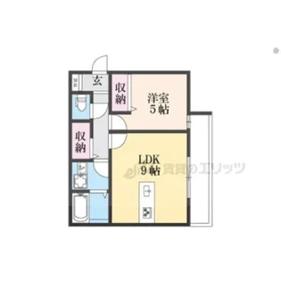 CHOU CHOU KUZUHA ASAHI【1階】の間取り