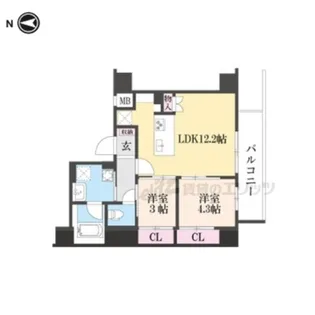 アーバネックス塚口【11階】の間取り