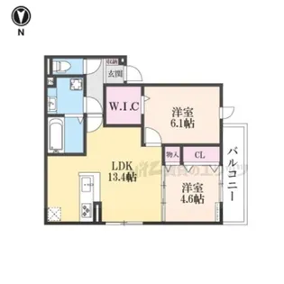 「D-residence東寺」【2階】の間取り