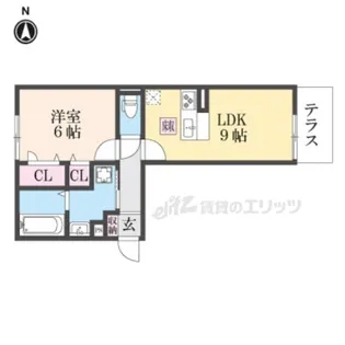 BRANSIA膳所【1階】の間取り