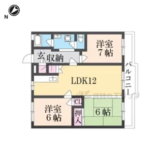 清川参番館【3階】の間取り