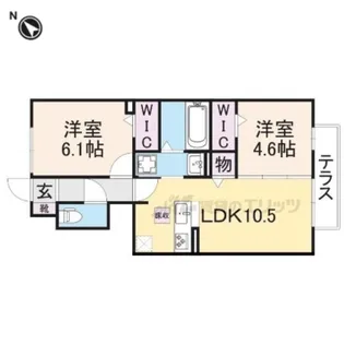 パームツリー(Palm Tree)【1階】の間取り