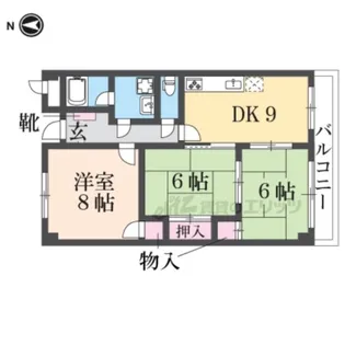 3DKの間取り画像