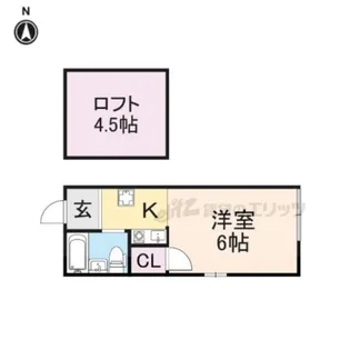 プチグレイス塚口弐番館【1階】の間取り