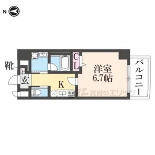 リエス尼崎東【702号室】の間取り