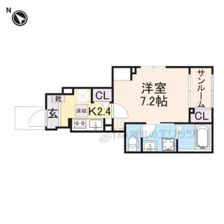 ノバ【101号室】の間取り