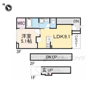 ノバ【303号室】の間取り
