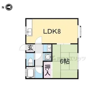 満田ハイツ【202号室】の間取り