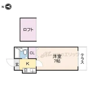 ショウロ御殿山【1階】の間取り