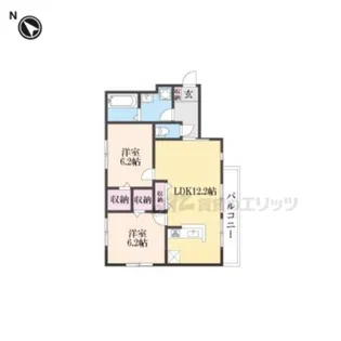 サンクチュアリウム【201号室】の間取り