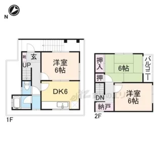 奈良県北葛城郡王寺町元町1丁目【一戸建】の間取り