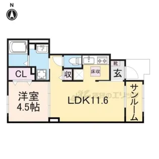 エヴァ グリーン ヴィラ?【1階】の間取り