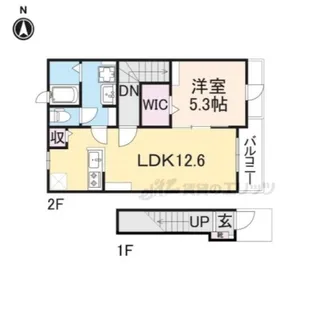 エヴァ グリーン ヴィラ?【2階】の間取り