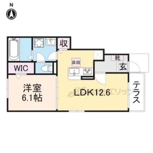 エヴァ グリーン ヴィラ?【1階】の間取り