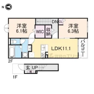 グランメゾンT【2階】の間取り