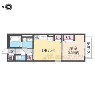 Charmant du sakura【101号室】の間取り