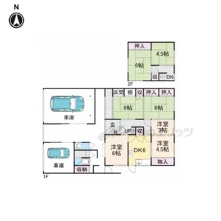 奈良県大和郡山市井戸野町【一戸建】の間取り