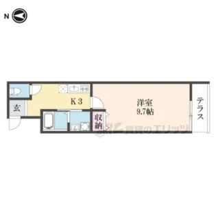 MAISON DOUCE浜大津【106号室】の間取り