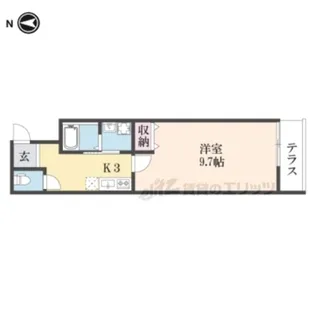 MAISON DOUCE浜大津【101号室】の間取り