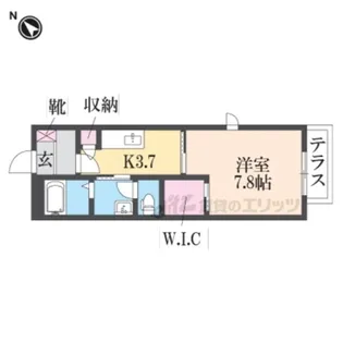 シャーメゾン楽音寺G【2階】の間取り