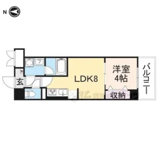 フラクタス尾浜【4階】の間取り
