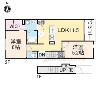 メゾンリヴィエール?【2階】の間取り