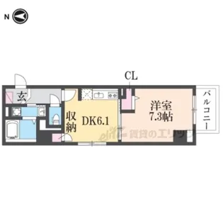 トレスオハス 稲葉荘【1階】の間取り
