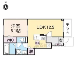 ベル・リュエル【1階】の間取り