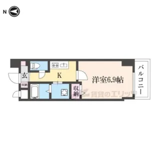 EsTRUTH KYOTO【9階】の間取り