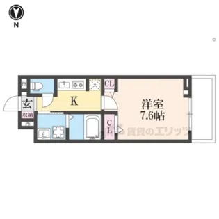 コンチェスト?祥豊【1階】の間取り