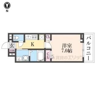 コンチェスト?祥豊【3階】の間取り