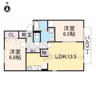 コンフォールシャトー【2階】の間取り