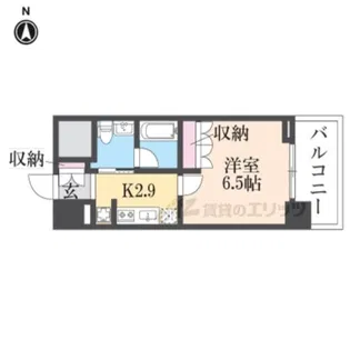 ベルファース尼崎【509号室】の間取り