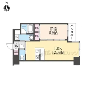 プレジオ長田【2階】の間取り