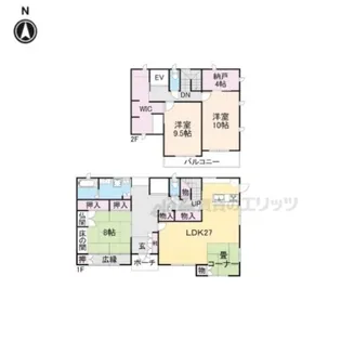 京都府相楽郡精華町光台4丁目【一戸建】の間取り
