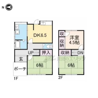 奈良県奈良市法蓮町【一戸建】の間取り