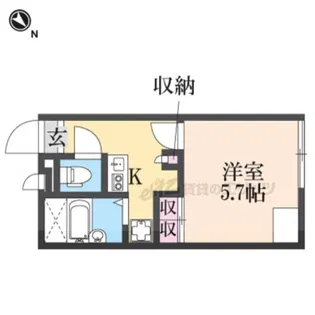 レオパレスエスポアール【1階】の間取り