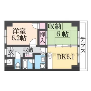 ビラデステ伊佐津【402号室】の間取り