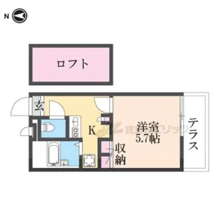 レオパレスエルザ1【2階】の間取り